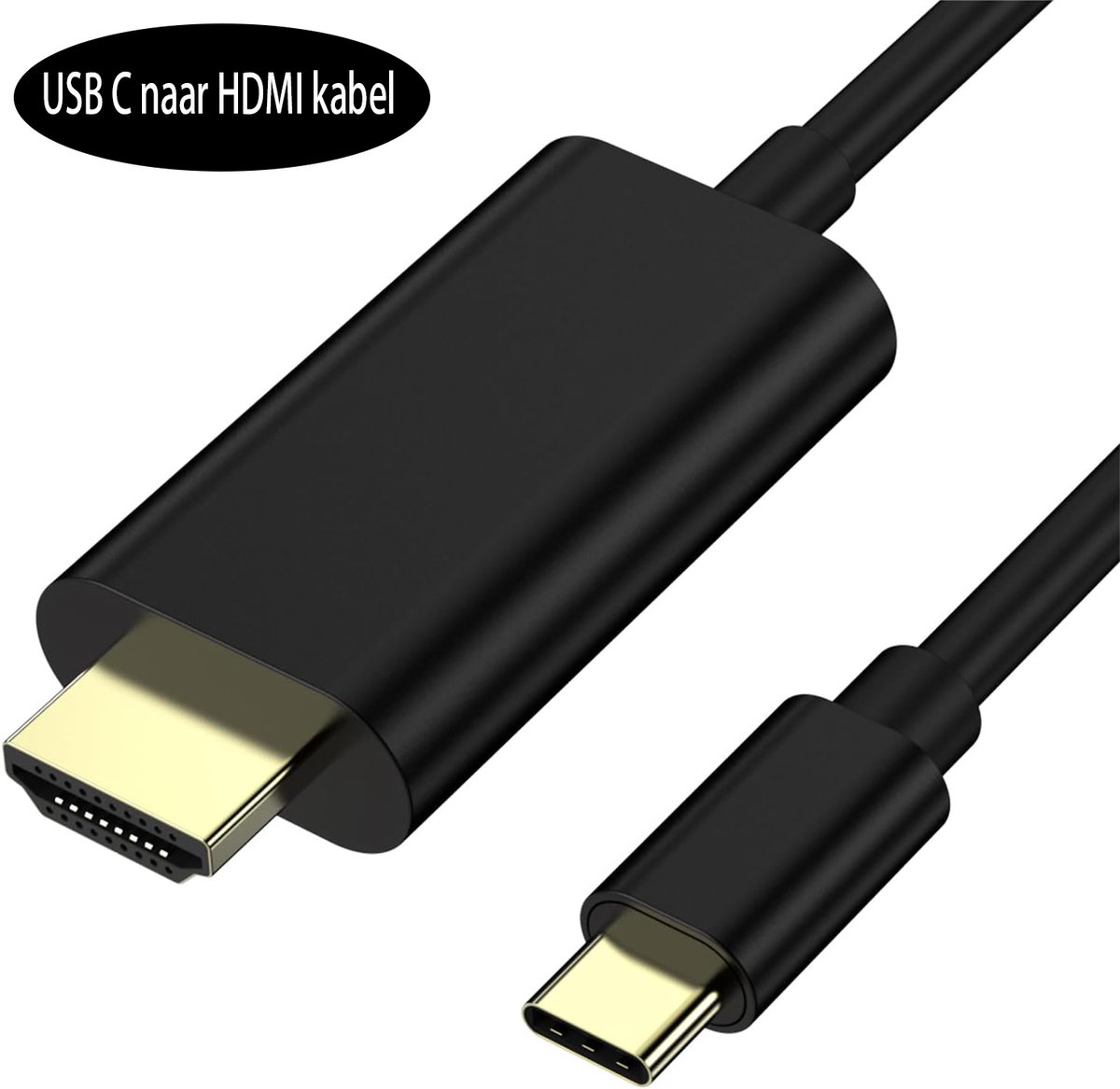 USB C to HDMI cable (6FT) - USB C HDMI cable - 4K Ultra HD, High-Speed - USB C HDMI cable - HDMI USB C cable - HDMI to USB C cable - USB Type C to HDMI cable for home office - Image 1