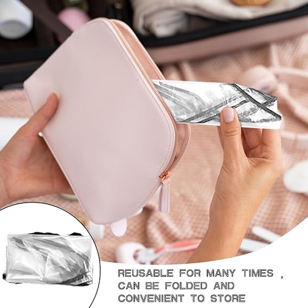 6 pieces - Rain hat - transparent waterproof rain cap - with plastic brim - transparent plastic cover - waterproof cover - protective hood - rain caps for outdoor activities - reusable - rain hat for women - 115*33cm - black - Image 2