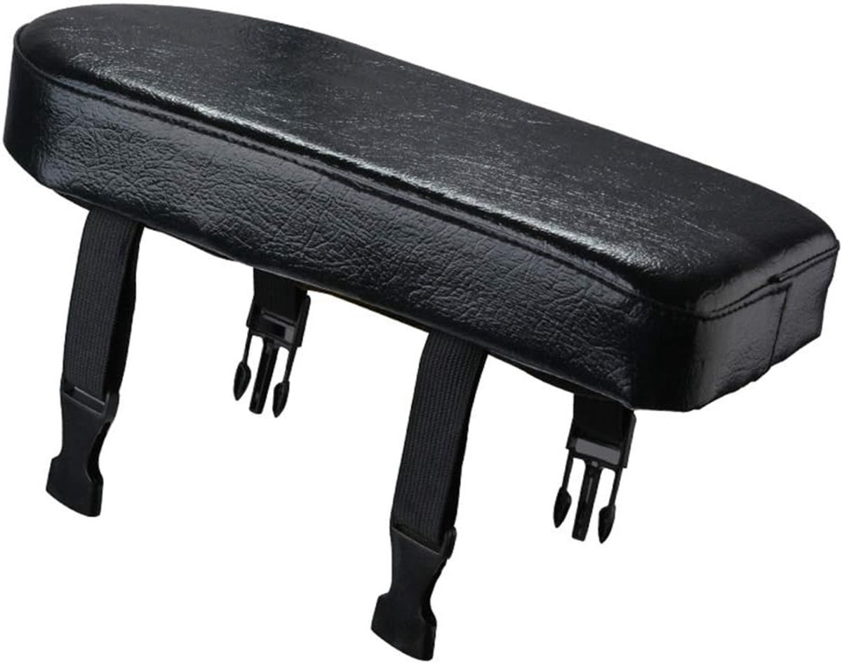 Rear bicycle cushion - with a pair of bicycle pedals - black PU rear saddle - mountain bike back cushion - wide soft cushion - comfortable bicycle cushion - bicycle accessory - for school, sports, trail riding - 30*15*3.5 cm - black - Image 6