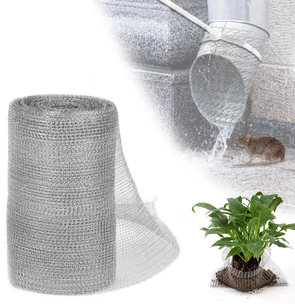 Stainless Steel Rodent Net - Pest Protection - 1 piece - 12.7 cm wide - 600 cm long - Image 1