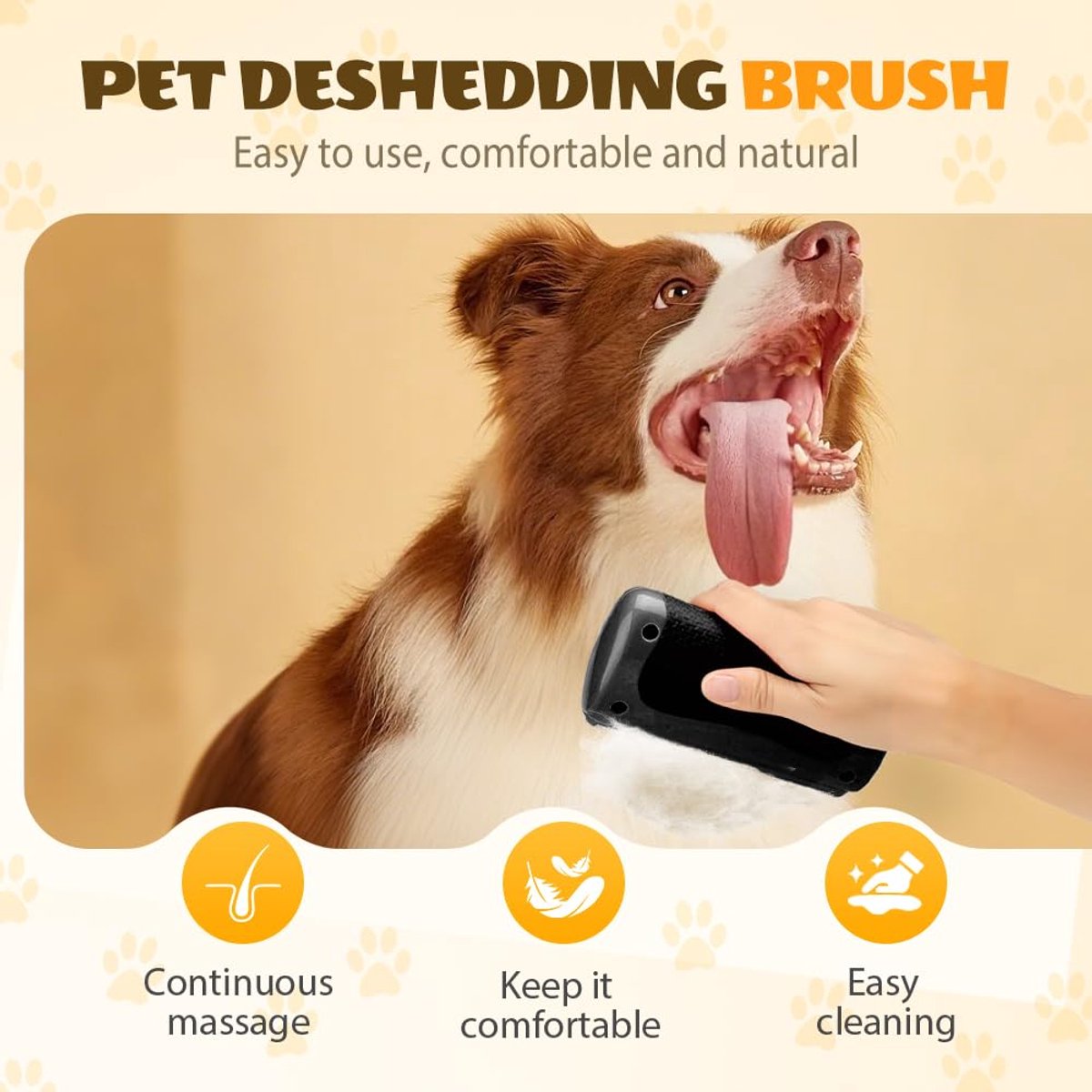 Detangling Blade - 2 Pieces - Tail Shedding Brush - Detangling Comb - Comb - Undercoat Comb - Grooming Brush for Dogs and Cats - Dog Brush - Cat Brush - Tool for removing long and short hair from pets - Detangling Comb - Image 3