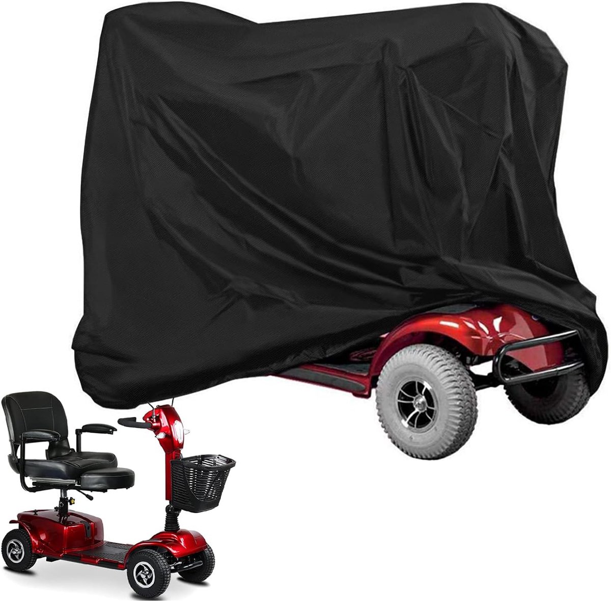 Mobility Scooter Protective Cover - Mobility Scooter Cover - Cover for mobility scooter - Mobility Scooter Cover - waterproof wheelchair cover for storage - Waterproof Cover - Rain Cover - Protective Cover - Waterproof - 55 