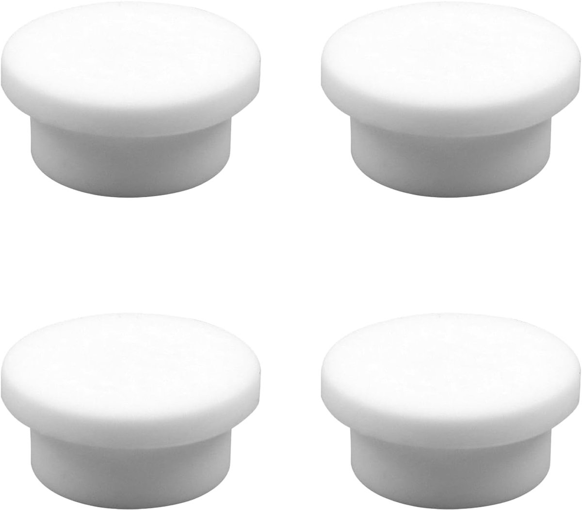 Washbasin Overflow Ring - 4 Pieces - Overflow Rings - Bathroom Overflow Ring - Sink Overflow - Drain Plug - Overflow Cover for Washbasin - Sink Overflow Ring - Round Hole Cover - Overflow Cover - For Sink, Washbasin and Kitchen - Image 1