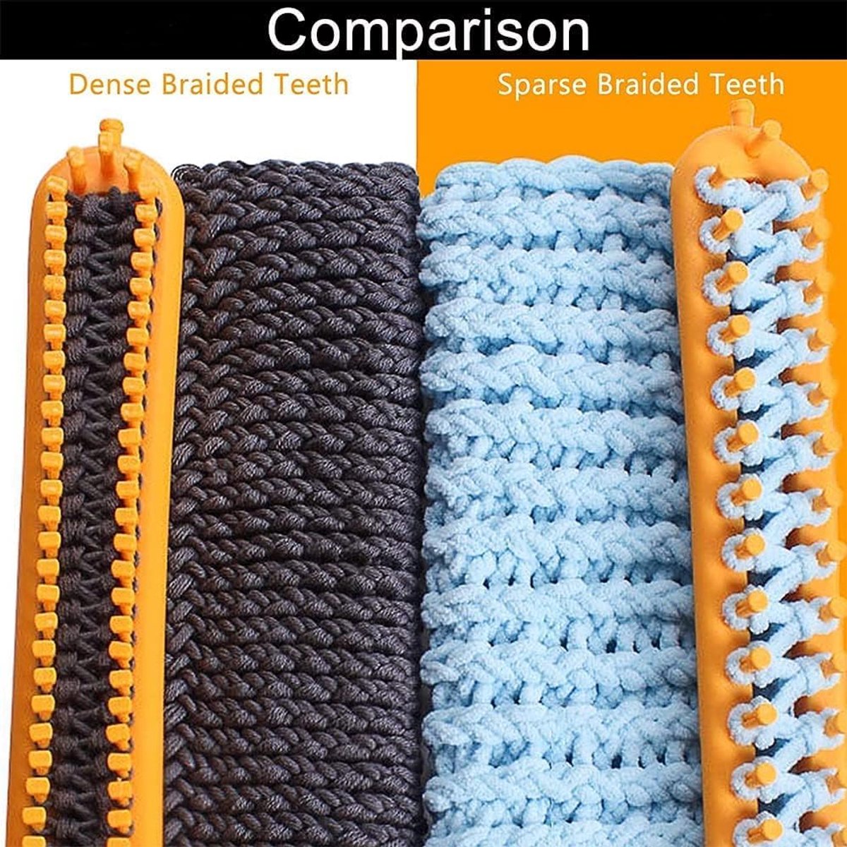 3 pieces - Scarf knitting tool - rectangular knitting loom - loom - colorful plastic looms - DIY yarn weaving sets - with crochet hook and needle - Suitable for knitting scarves, blankets, and shawls - 26, 36, 47 cm - Image 4