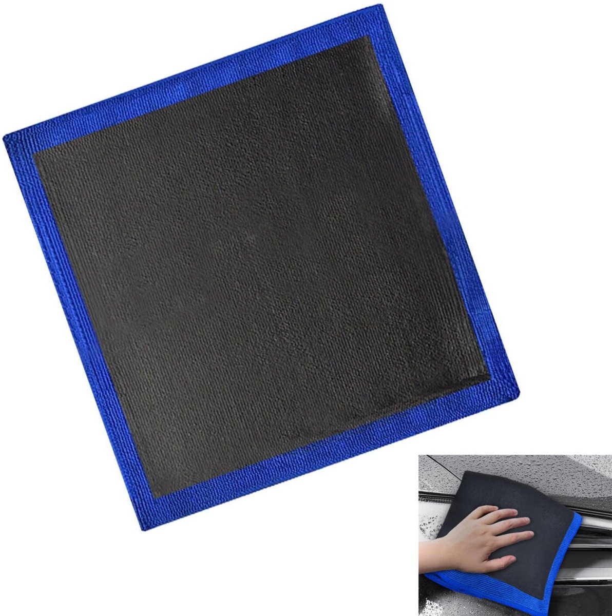 Car clay cloth - Car wash towel - Car cleaning towel - Clay bar - Clay towel - Clay bar towel - Car cleaning - detailing cloth - perforated polishing cloth - cleaning cloth - for car detailing, car cleaning, disinfection - 30*30 cm - blue - Image 1