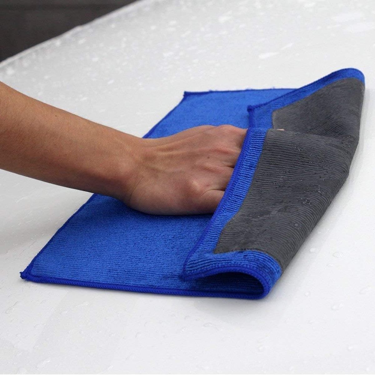Car clay cloth - Car wash towel - Car cleaning towel - Clay bar - Clay towel - Clay bar towel - Car cleaning - detailing cloth - perforated polishing cloth - cleaning cloth - for car detailing, car cleaning, disinfection - 30*30 cm - blue - Image 4