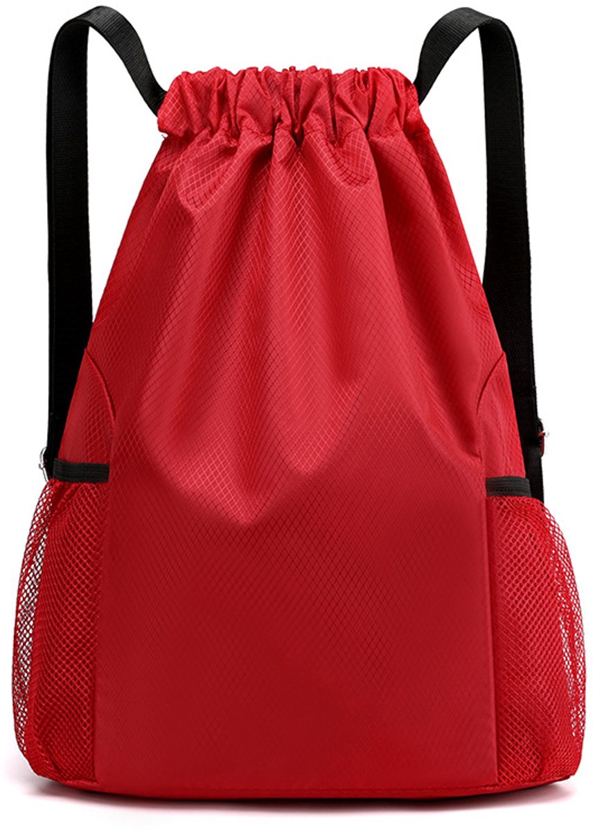 47*38*18cm - Drawstring bag - Drawstring backpack - large unisex sports backpack - with drawstring - gym bag - with two side pockets - backpack - sports bag - waterproof Oxford fabric backpack - waterproof travel bag - for beach, school, travel, outdoor s - Image 1