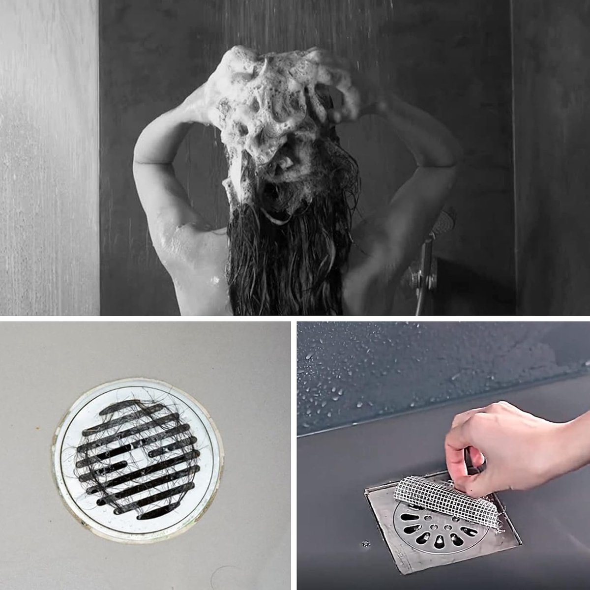 Shower drain strainer - 30 Pieces - Sink strainer - shower drain sticker - Sink strainer - Drain strainer - Sink strainer - Universal Hair Filter - Shower Bathroom Hair Catcher - anti-clogging - anti-hair - for Bathroom Drain Balcony Drain Hole - 4.33 inc - Image 2