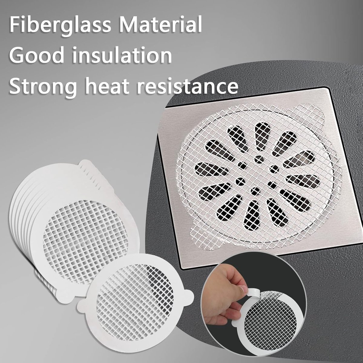 Shower drain strainer - 30 Pieces - Sink strainer - shower drain sticker - Sink strainer - Drain strainer - Sink strainer - Universal Hair Filter - Shower Bathroom Hair Catcher - anti-clogging - anti-hair - for Bathroom Drain Balcony Drain Hole - 4.33 inc - Image 4