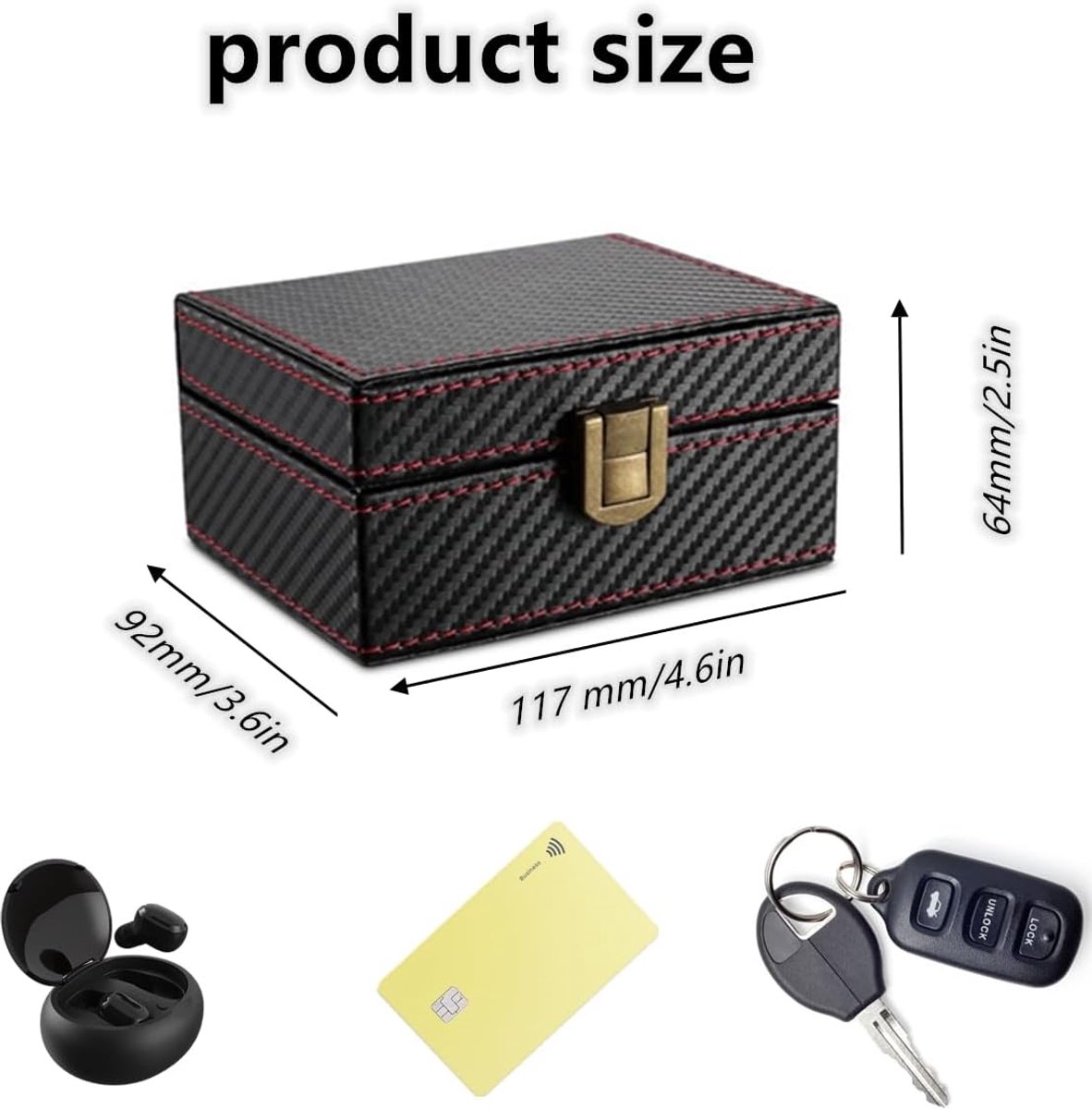 11.5*9*6.2cm - Faraday Box - RFID Anti-Theft Box - signal shielding box - for car keys - signal blocking - signal blocking for car keys - car key safe - anti-theft - anti-tracking - key case - for car security - Image 2