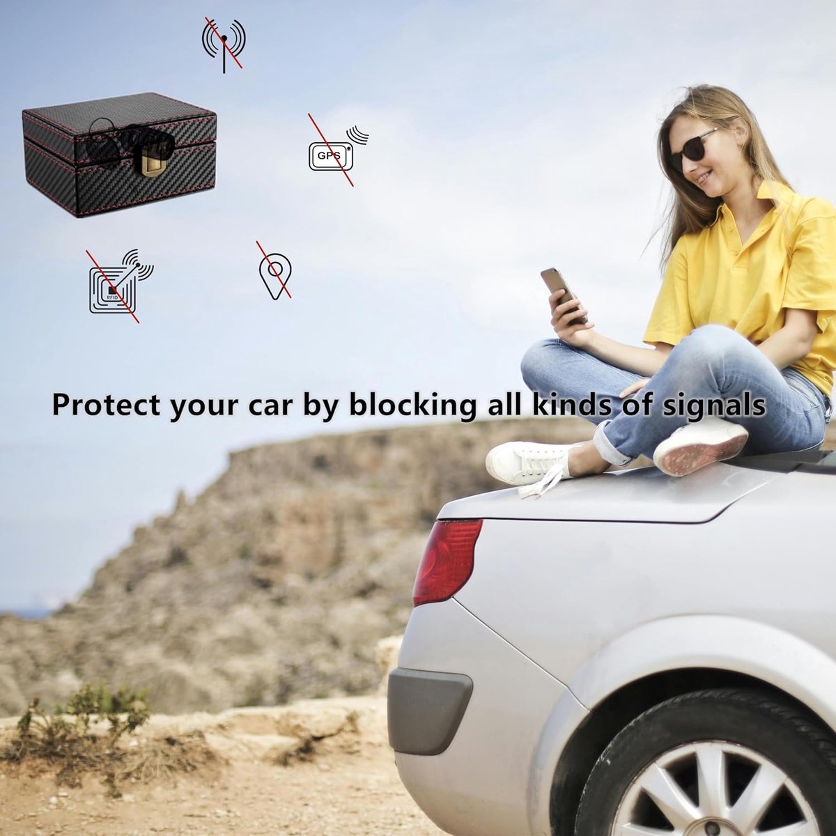 11.5*9*6.2cm - Faraday Box - RFID Anti-Theft Box - signal shielding box - for car keys - signal blocking - signal blocking for car keys - car key safe - anti-theft - anti-tracking - key case - for car security - Image 3