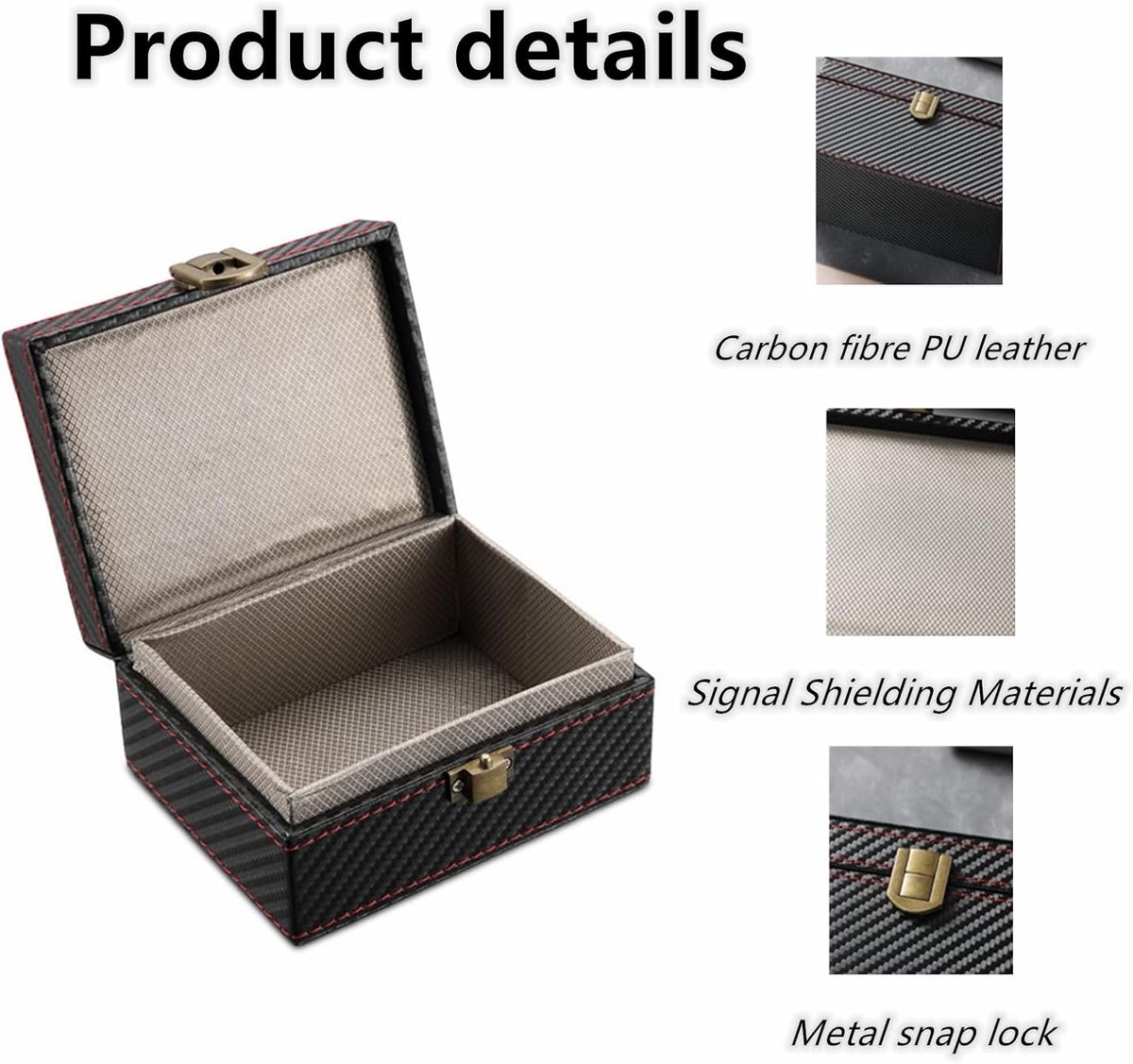 11.5*9*6.2cm - Faraday Box - RFID Anti-Theft Box - signal shielding box - for car keys - signal blocking - signal blocking for car keys - car key safe - anti-theft - anti-tracking - key case - for car security - Image 4