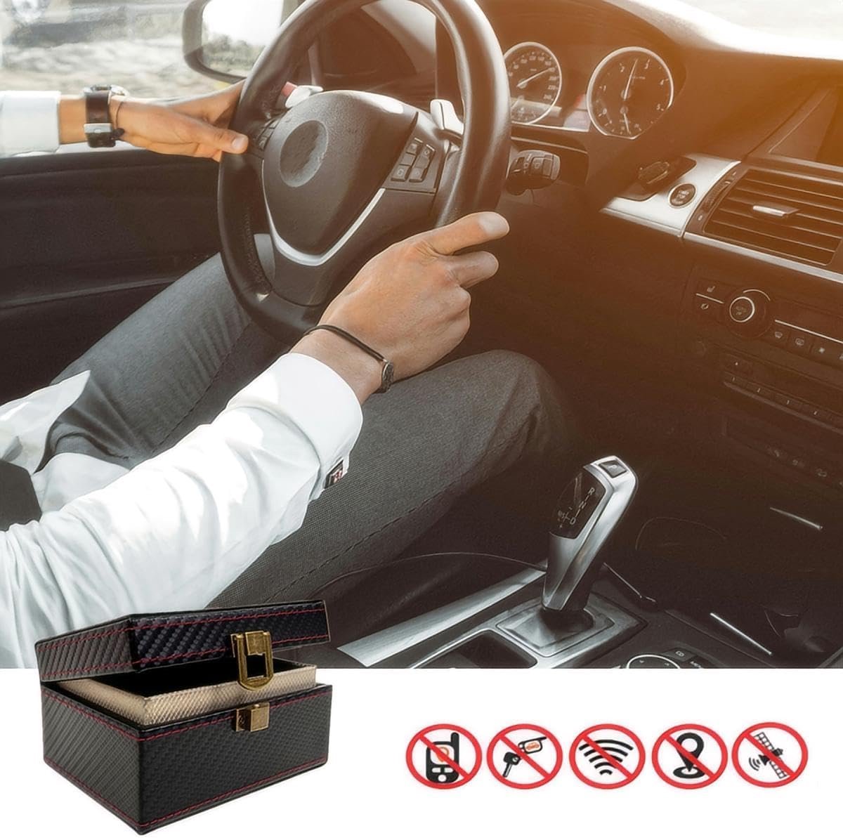 11.5*9*6.2cm - Faraday Box - RFID Anti-Theft Box - signal shielding box - for car keys - signal blocking - signal blocking for car keys - car key safe - anti-theft - anti-tracking - key case - for car security - Image 5