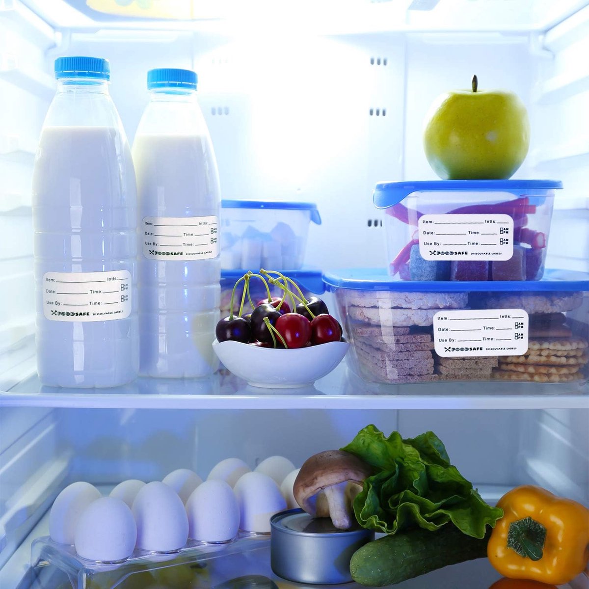 Freezer Labels Writable - 900 Pieces Freezer Stickers Writable - labels - food date labels - freezer stickers - removable freezer labels - Freezer Labels - Freezer Containers - Shelf life labels - Image 4