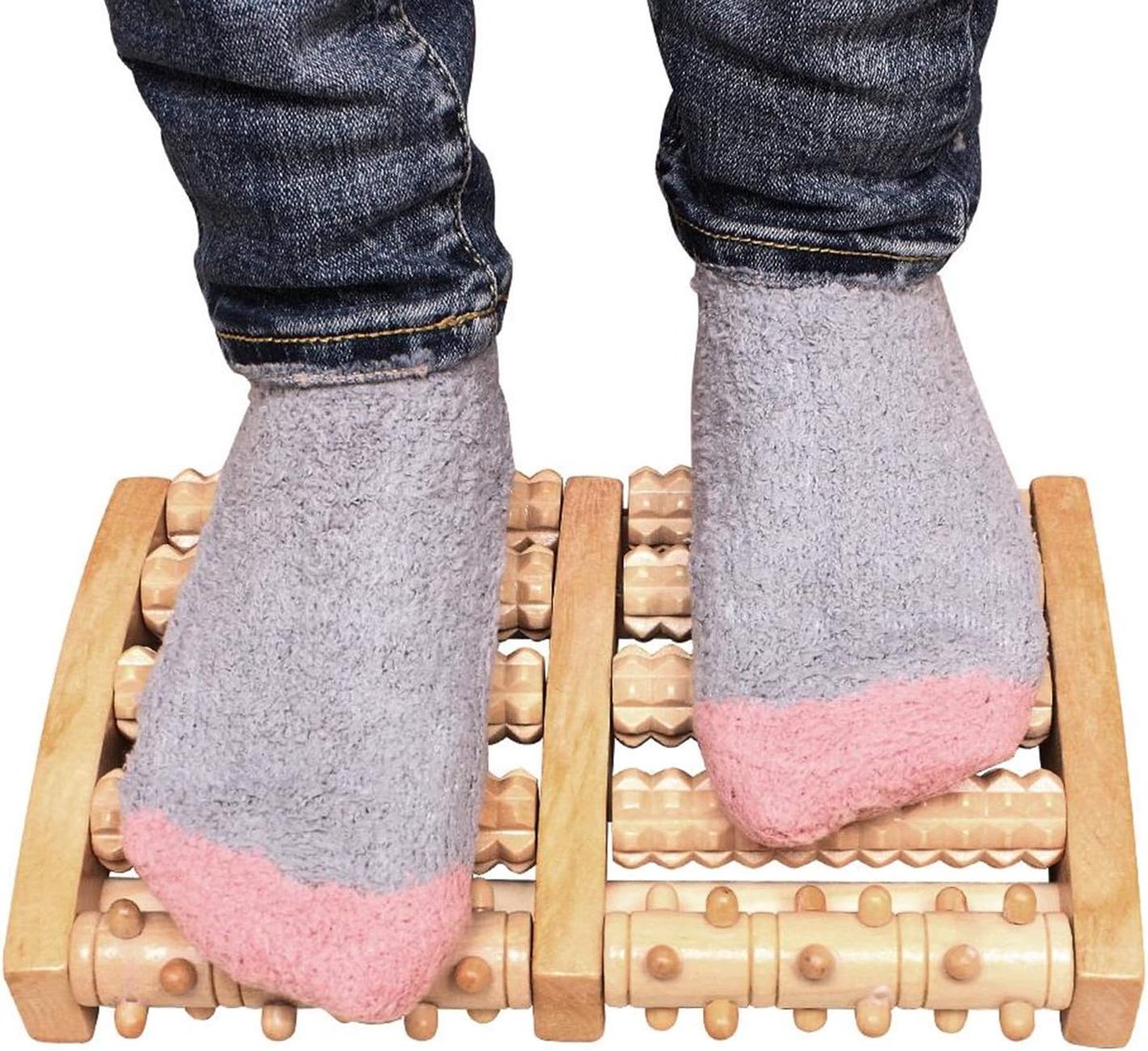 Foot Massager - Wooden Foot Massager - Foot Massager - Foot Massager Roller - Pain and Plantar Fasciitis, Massage Tools for Women and Men - Image 5