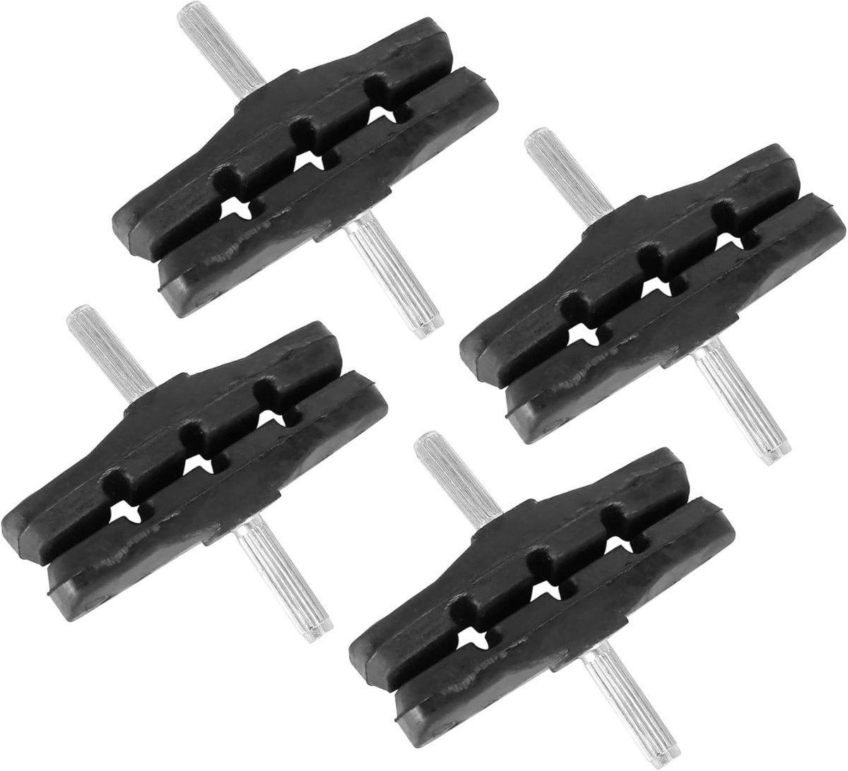 4 pairs - Brake pads - Bicycle brake pads - Bicycle Brake Pad Set - Brake shoe - Replacement brake pads - Brake pads for mountain bikes - Rubber bicycle brake pads - rubber road bike brake boot - bicycle accessories - for bicycles, mountain bikes - 70 mm - Image 1