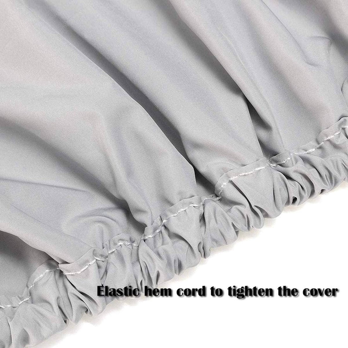 2-Piece Boat Seat Cover - 56 x 61 x 64 cm - made of Oxford fabric - UV protection - weather-resistant - waterproof - dustproof - Dust hood - with adjustable cord, suitable - for most seats - Silver - Image 2