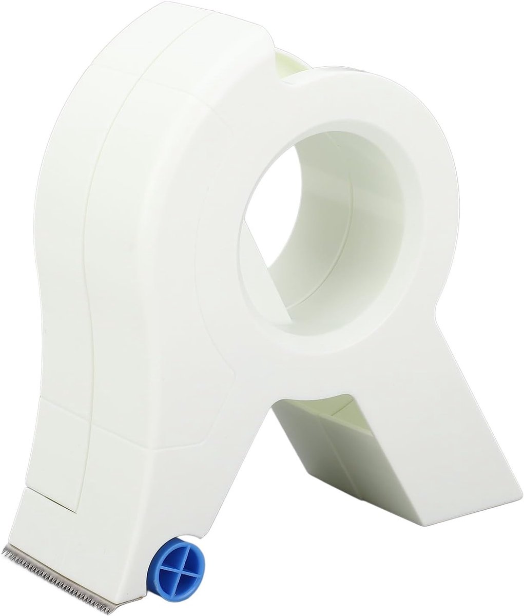 Tape Dispenser - Portable masking tape dispenser - adhesive tape dispenser - Seam sticker tool - for wall and floor painting - for paintwork, windows and door frames - 15*10.4 cm - white - Image 1