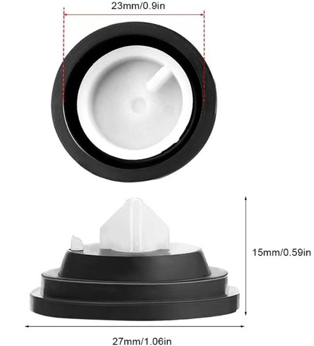 3 pieces - Toilet cistern drain valve - Flush tank inlet diaphragm - inlet diaphragms for toilet cistern - valve diaphragm - sealing diaphragm - toilet inlet float diaphragm rings - rings for toilet cisterns - WC drain seal - toilet accessories - Image 5