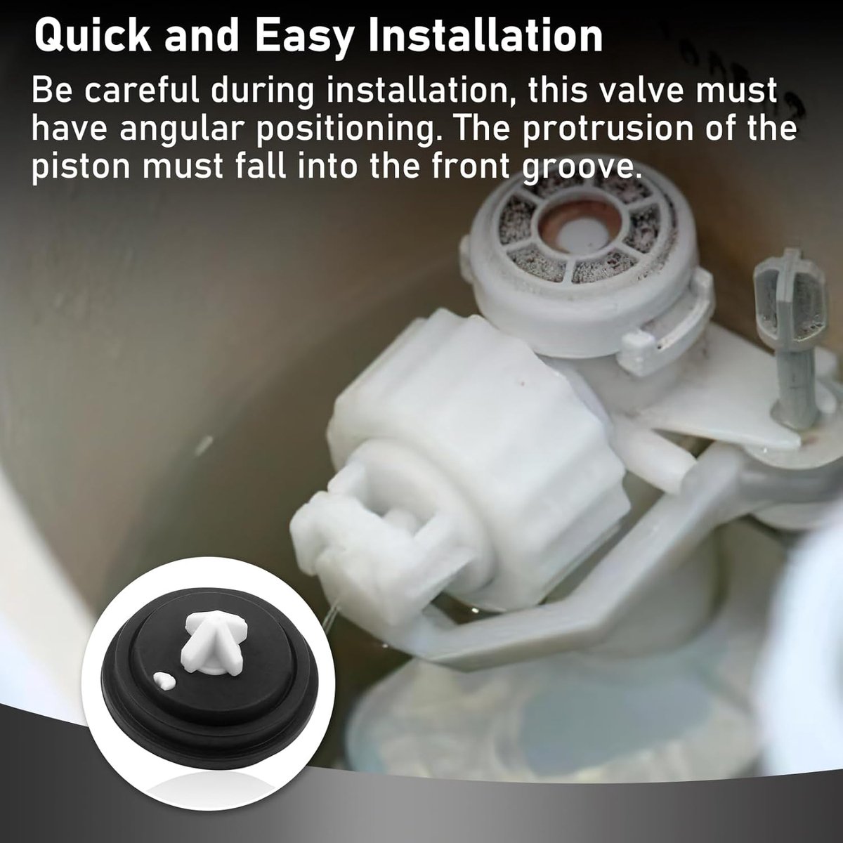 3 pieces - Toilet cistern drain valve - Flush tank inlet diaphragm - inlet diaphragms for toilet cistern - valve diaphragm - sealing diaphragm - toilet inlet float diaphragm rings - rings for toilet cisterns - WC drain seal - toilet accessories - Image 6