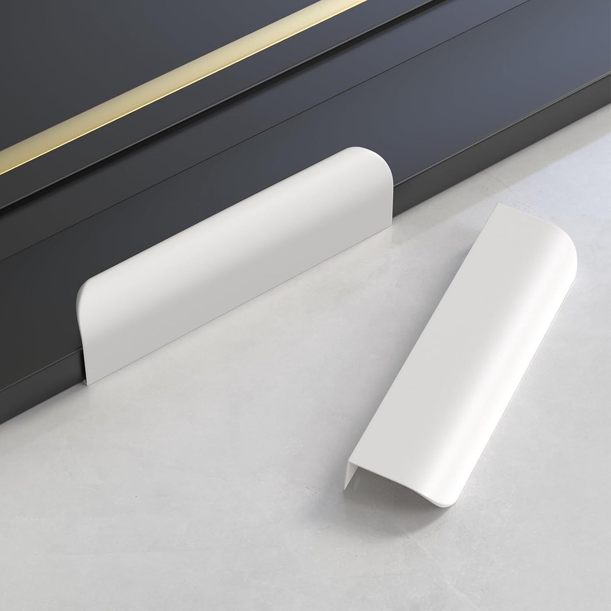 10 pieces - 150*40*17.5 mm - Cabinet handles - Drawer handles - Concealed handle - Aluminum alloy handle - kitchen cabinet handles - furniture accessories - hardware - white - Image 2