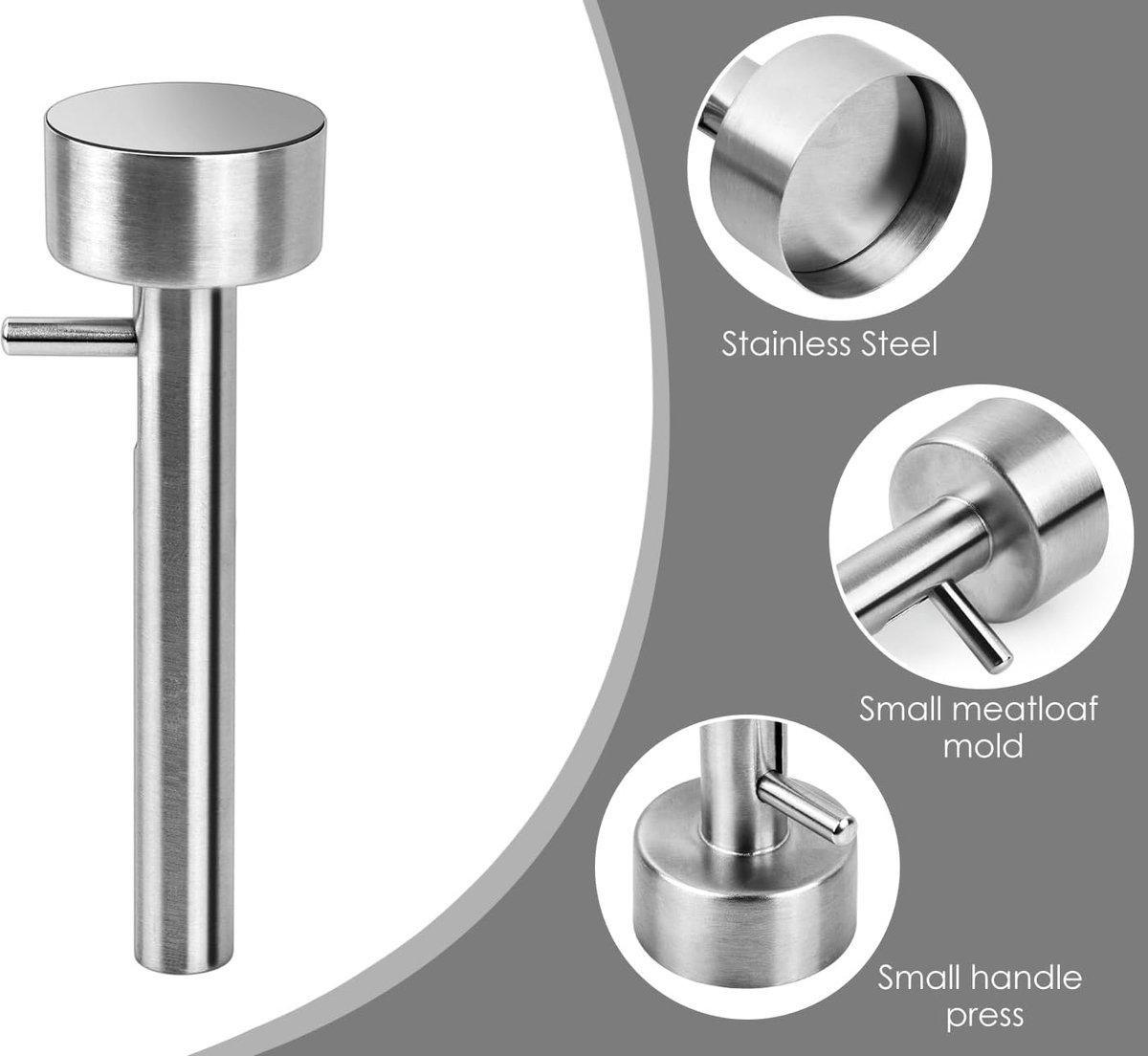 Falafel Scoop - Falafel Portioning Device - Falafel Make - Burger Maker - Meatball Scoop - Stainless Steel Falafel Scoop - Kitchen Utensils - Non-stick Mold - for falafel balls, meatballs - 4.2*13.5 cm - Silver - Image 3