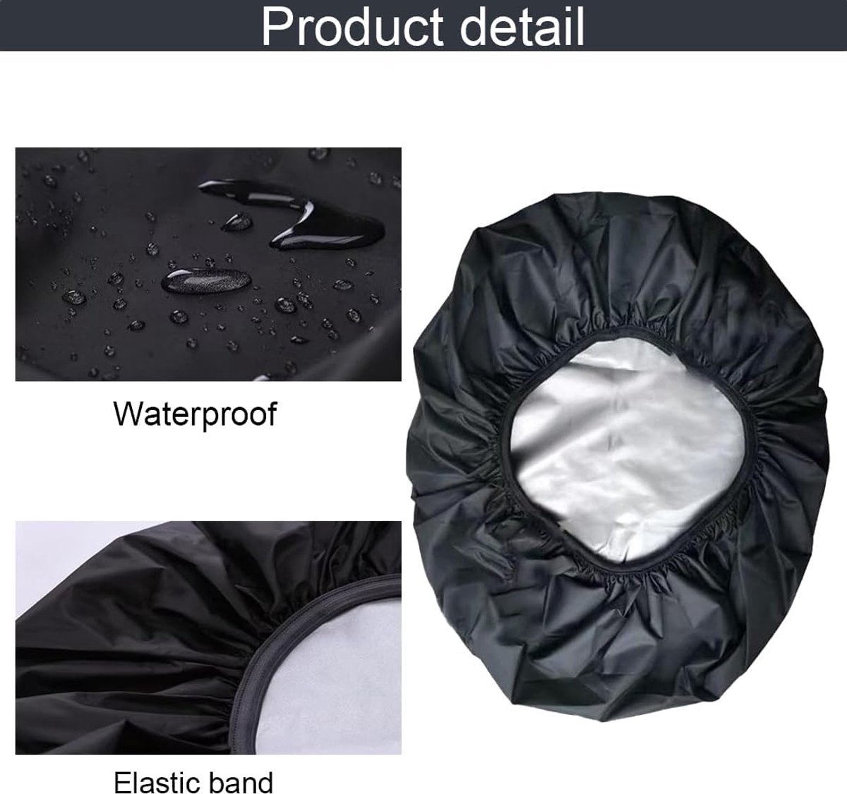 Bicycle crate cover - Bicycle covers - Rain cover - Rain cover for bicycle basket - Rain cover for electric vehicles - Waterproof bicycle basket cover - Universal waterproof bicycle basket protector - Dust cap - Adjustable cover - Water-resistant - 54*47 - Image 3