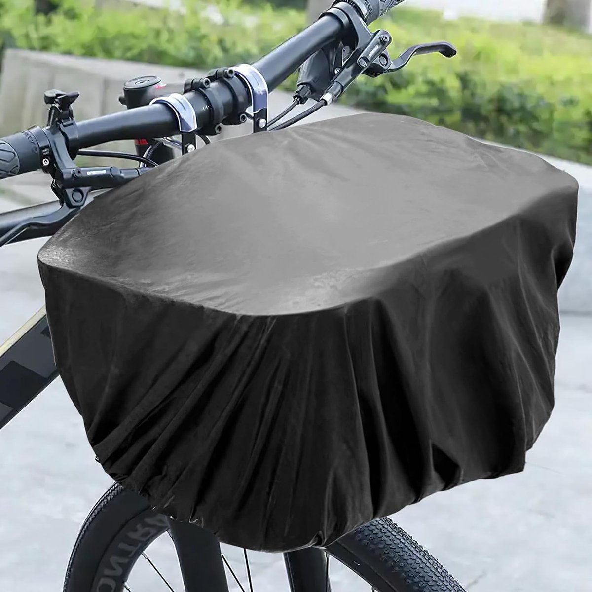 Bicycle crate cover - Bicycle covers - Rain cover - Rain cover for bicycle basket - Rain cover for electric vehicles - Waterproof bicycle basket cover - Universal waterproof bicycle basket protector - Dust cap - Adjustable cover - Water-resistant - 54*47 - Image 6