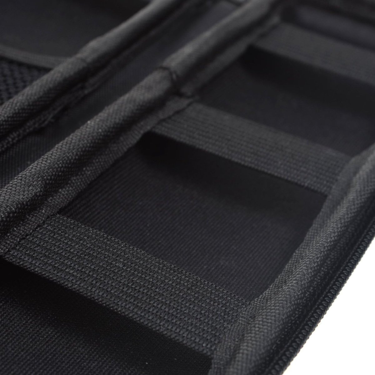 Hard-shell EVA pencil case - Zippered pencil case - Storage bag - Stationery box - Makeup bag - Portable - Multifunctional - Holder for Executive fountain pen and stylus, touch pen, USB cables - For adults, girls and boys - Black - 20*6*4 cm - Image 2