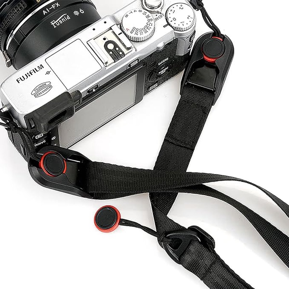 Camera Strap Compact - Wrist Strap for DSLR Camera - Neck Strap Band - Belt - Shoulder Strap - Camera Strap Set - Carrying Strap - Adjustable Length - Suitable for Canon, Nikon, Sony DSLR - Black - Image 5