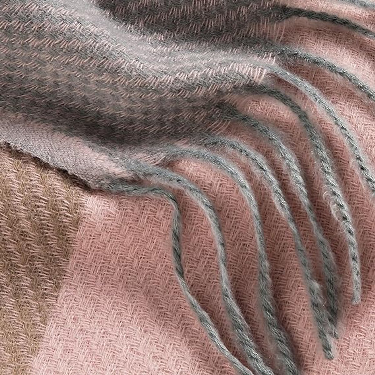 Women's Scarf - 180 × 70 cm - Women's Fashion Scarf - Winter Scarf - Women's Scarf with Scottish Pattern and Fringes - Soft & Warm - Long Warm Checked Winter Scarf - Autumn Scarf - Wrap - Pink - Image 2