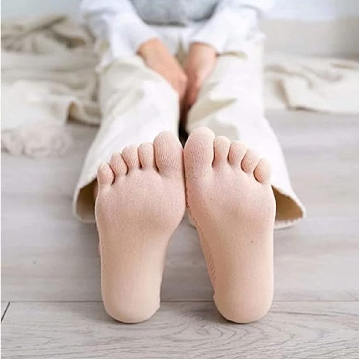 5 pairs - Toe socks - toe socks - No Show - Invisible socks - full toe yoga socks for women - yoga socks - Comfortable Socks - runner toe socks - No Show Low Cut Liner Socks - 5 colors - Image 2
