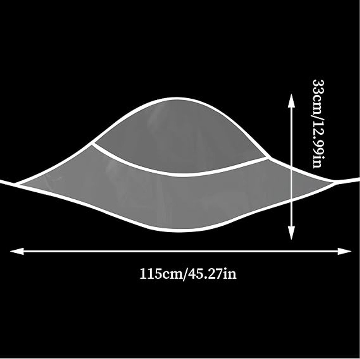 6 pieces - Rain hat - transparent waterproof rain cap - with plastic brim - transparent plastic cover - waterproof cover - protective hood - rain caps for outdoor activities - reusable - rain hat for women - 115*33cm - white - Image 5