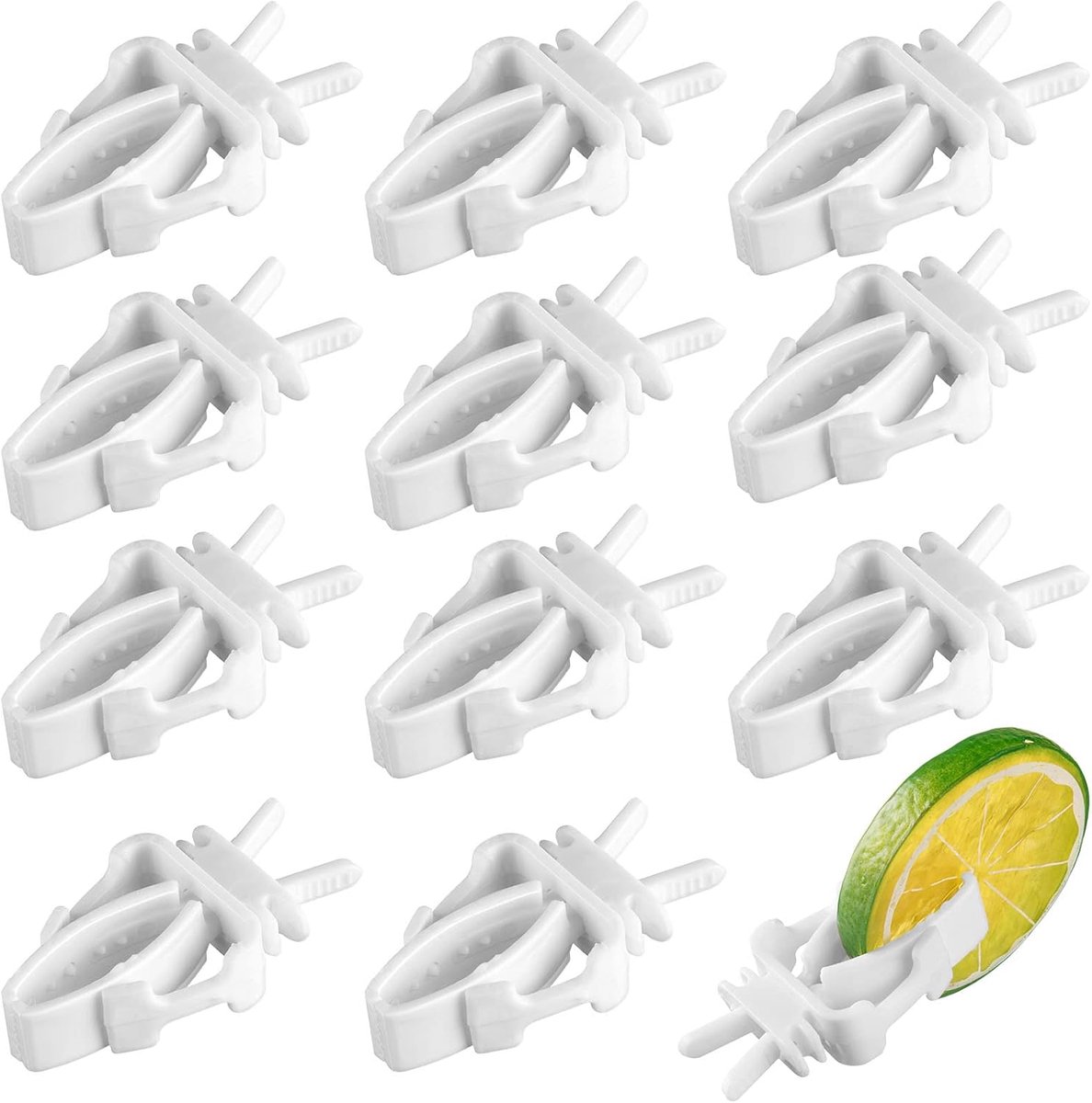 12x Bird Feeders - Plastic bird bowl - Birdcage feeder clips - Bird feeder tray - parrot fruit and vegetable clips - Bird feeder - Bird Feeder Tray - For birdcage - Hanging bird feeder - For birds, parrots - Image 1