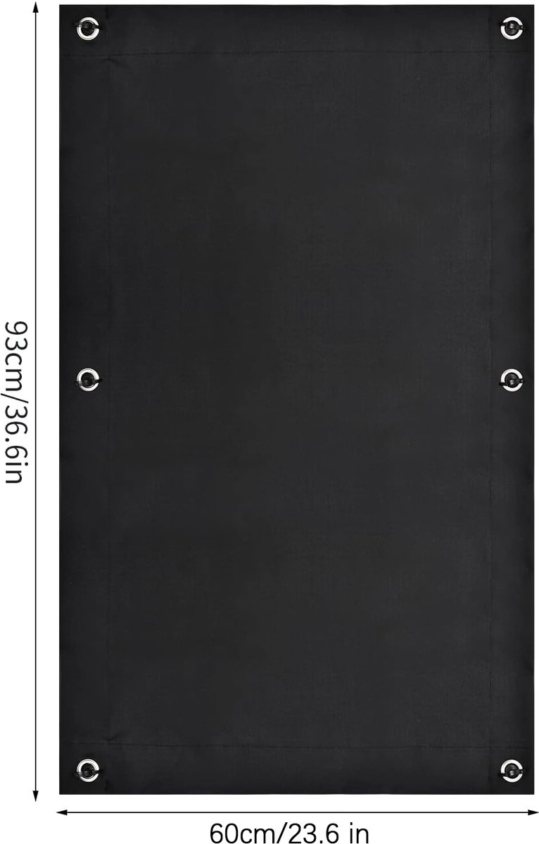 60*93 cm - Blackout curtain - Drill-free blackout curtain - portable blackout curtain - with 7 suction cups - blackout sun protection - thermally insulated - roller blind - for skylight, bedroom, garden, car - black - Image 5