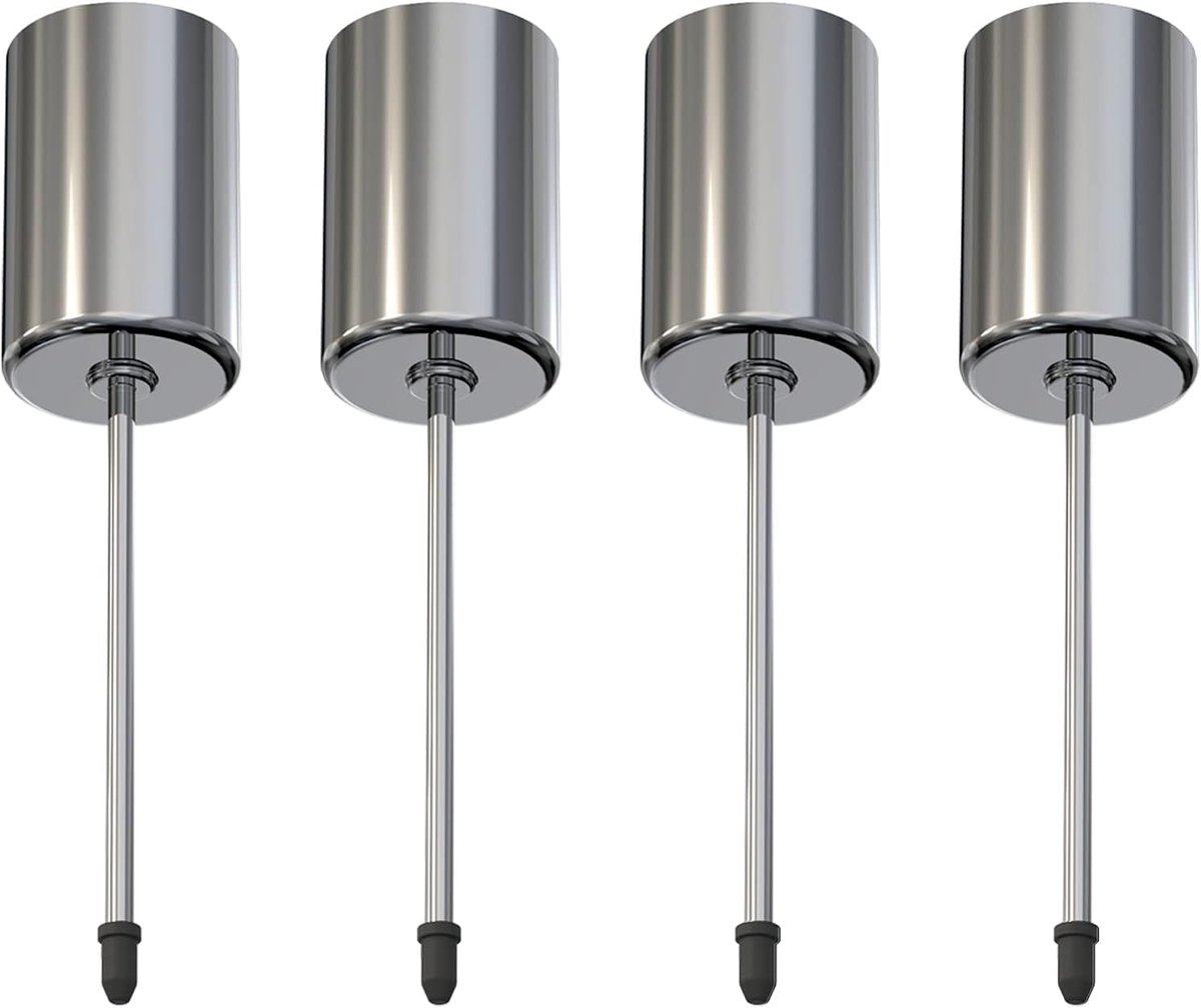 4 pieces - Candle holder - candle holder - candlestick - Christmas wreath candle holders - metal candlestick - Christmas decorations - home decor - candle accessories - 2.5*2.5*11 cm - silver - Image 1