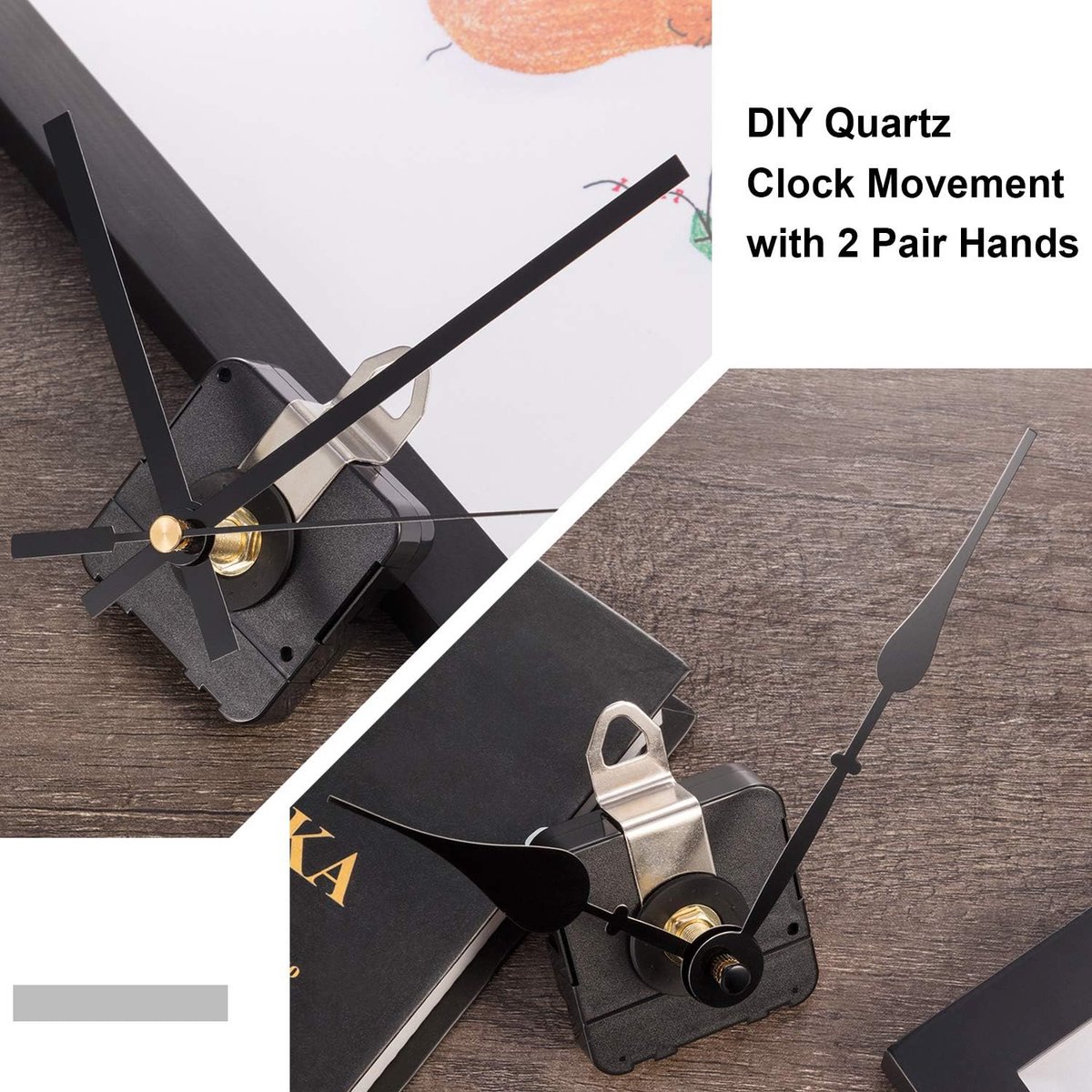 Quartz movement - with 2 pairs of different hands - High Torque - For DIY clock repair parts and motor replacement - Movement with Hour Hand Replacement Movement - Image 3