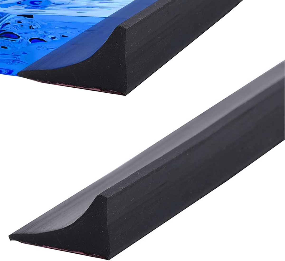 300 cm silicone anti-overflow shower barrier - Shower thresholds - water dam shower sticker - shower threshold bar - dry and wet separation - folding shower door seal and waterproof retention system - Sanitary Water Stopper - Black - Image 1