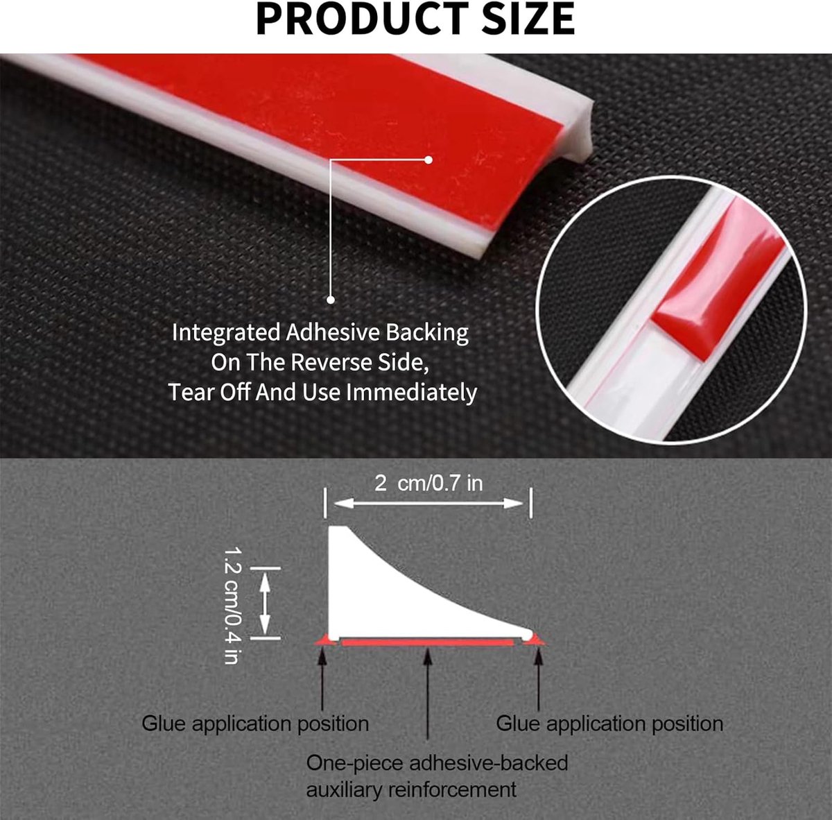 300 cm silicone anti-overflow shower barrier - Shower thresholds - water dam shower sticker - shower threshold bar - dry and wet separation - folding shower door seal and waterproof retention system - Sanitary Water Stopper - Black - Image 4