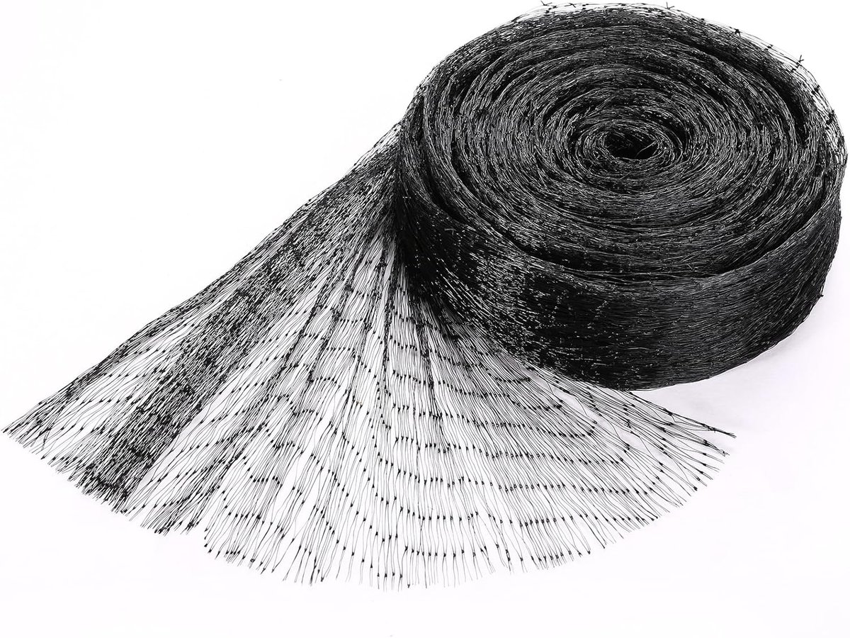 Anti-Bird Netting - bird protection netting - aviary chicken coop netting - Resistant Polyethylene - Garden Protection - for Fruit Trees, Ponds and Crops - Black - 4m x 6m - Image 1
