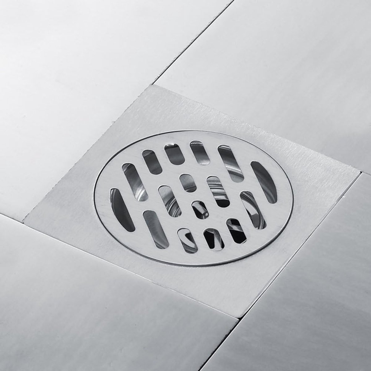 Square shower drain - Floor drain - Basket strainer - Drain strainer - Sink strainer - sink stopper - Stainless steel square odor-proof floor drain - drain stopper - Washbasin drain plug - Odor-proof floor drain - for bathroom, kitchen washbasin, toilet - Image 5
