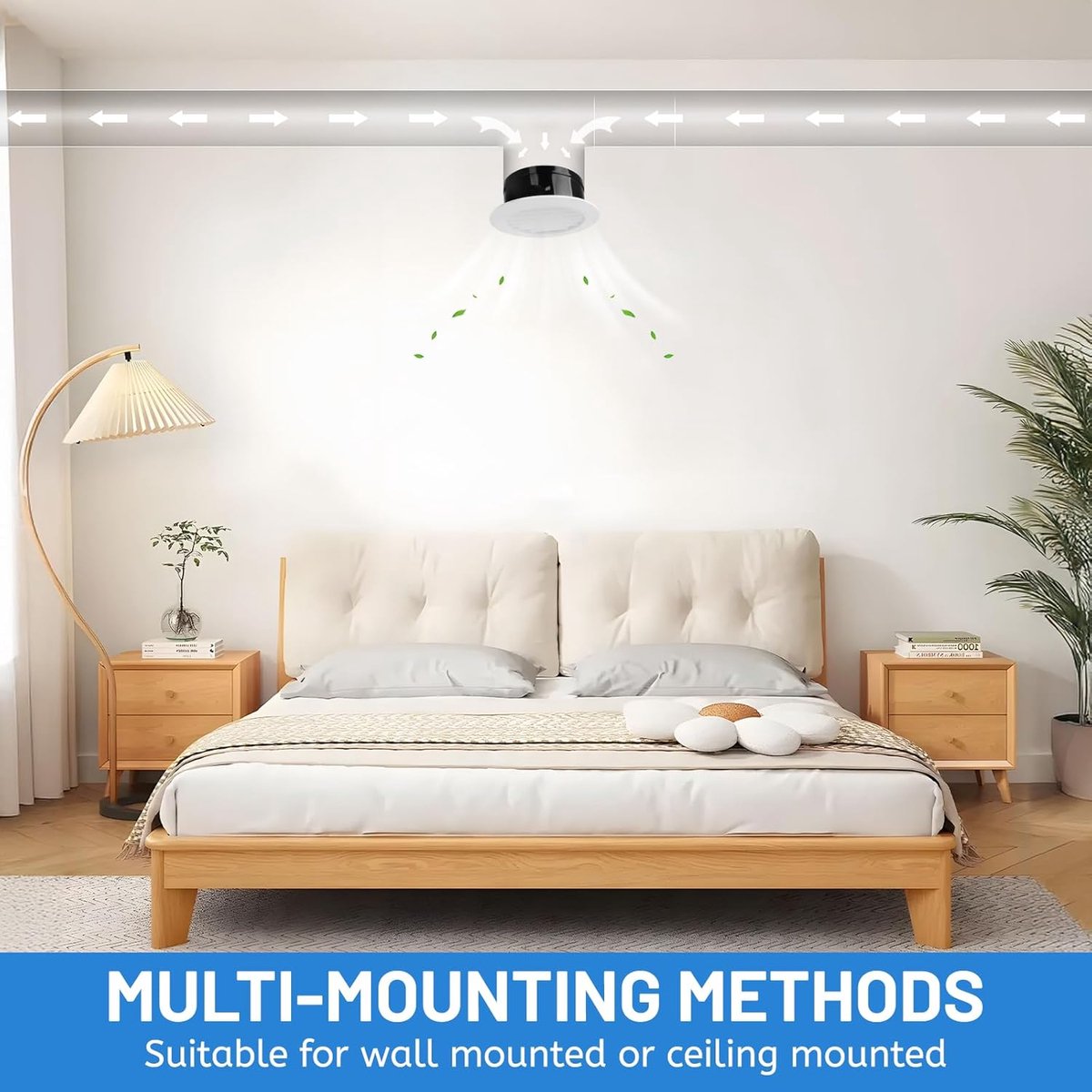 Ventilation grille - Round ventilation grille - Air grille - Louvered grille - plastic ventilation grille - 100 mm - ABS ventilation grille opening - for extractor fan - white - Image 3