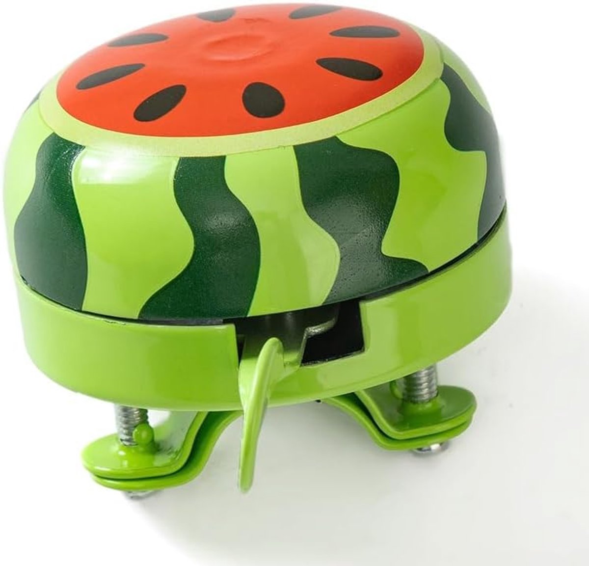 Bicycle bell - Fruits bicycle bell for children - Children's bicycle bell - adjustable bicycle bell - bicycle accessories - bicycle horn - ringing bicycle bell sound - watermelon pattern - 6*5 cm - red and green - Image 4