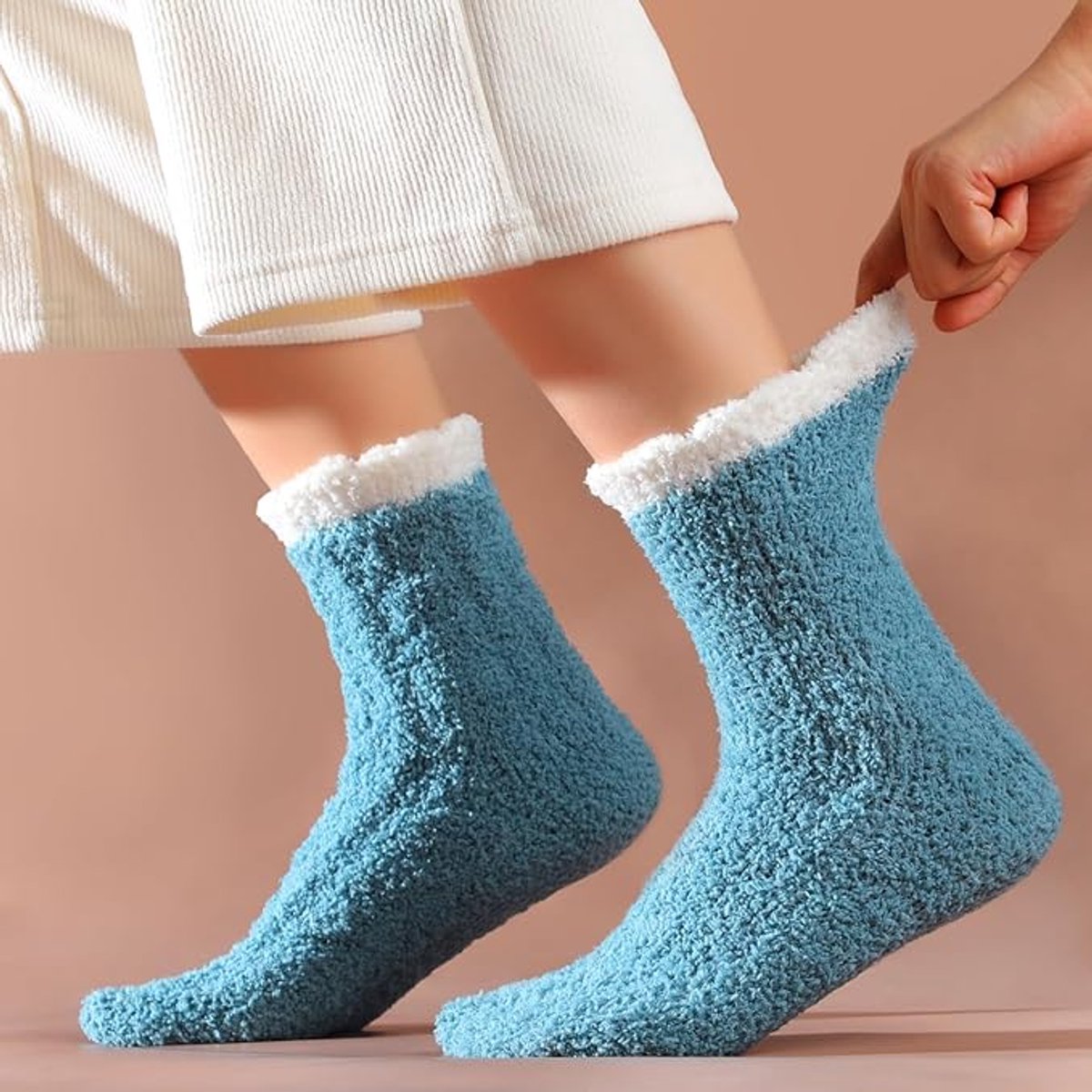 7 Pairs - Warm Winter Socks - socks - cartoon socks - Women's House Socks - Women's Fuzzy Socks - House Socks - Thick socks - Winter Warm Cozy Socks - Soft socks - keep warm - coral fleece - Size 36-40 - Image 3