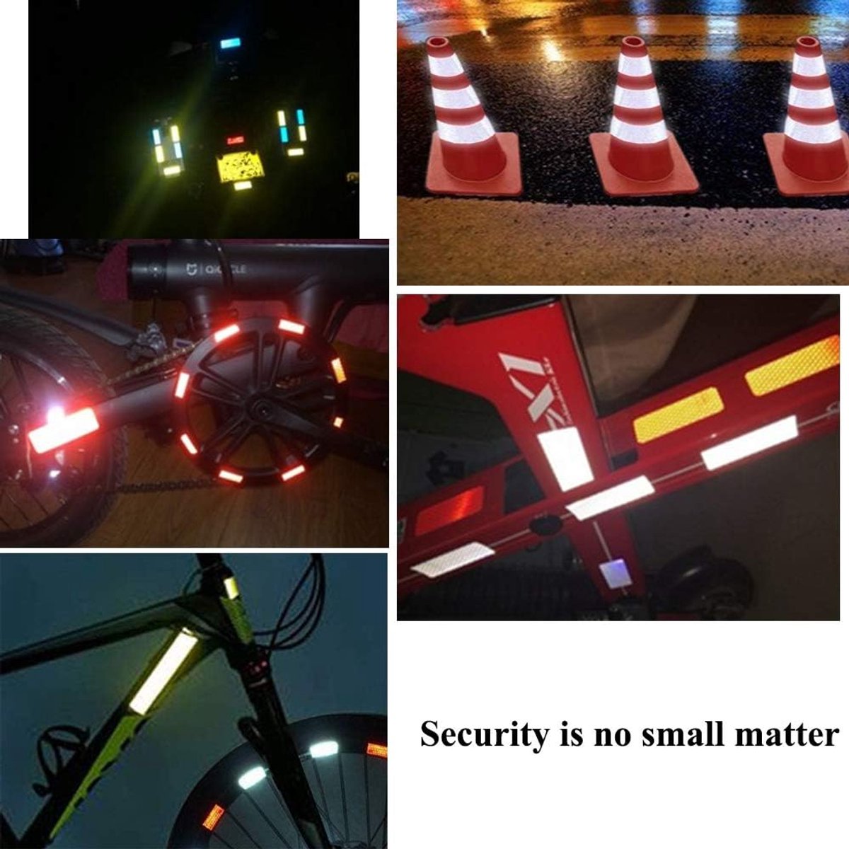 Reflective Tape - Reflection Tape - R2 rolls 5cm × 3 Meters - Self-Adhesive - Reflective Tape - Reflective Tape Self-Adhesive Sticker High Visibility - For Vehicles Cars Trailers Bicycles Helmets - White & Red - Image 3