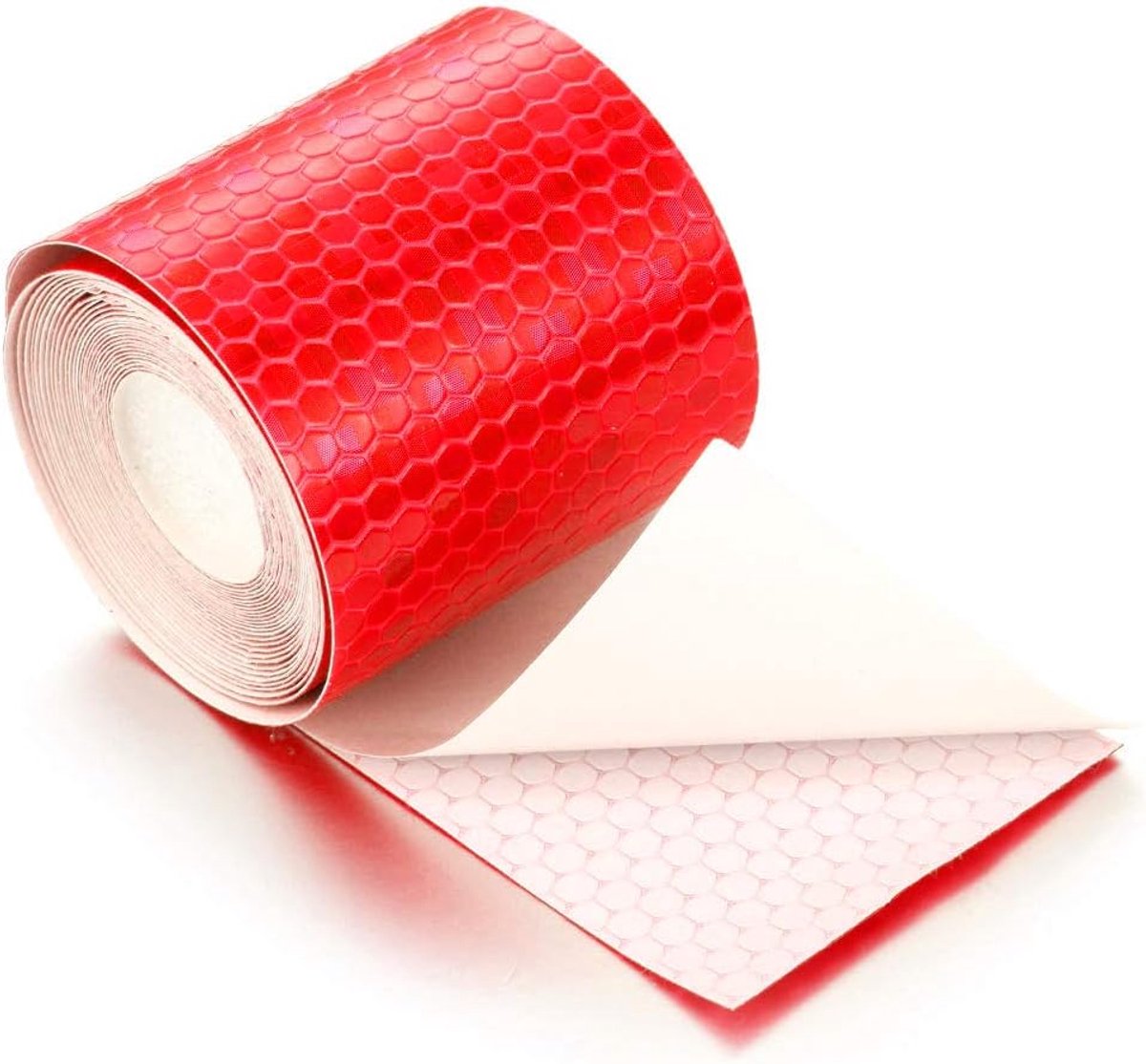 Reflective Tape - Reflection Tape - R2 rolls 5cm × 3 Meters - Self-Adhesive - Reflective Tape - Reflective Tape Self-Adhesive Sticker High Visibility - For Vehicles Cars Trailers Bicycles Helmets - White & Red - Image 5