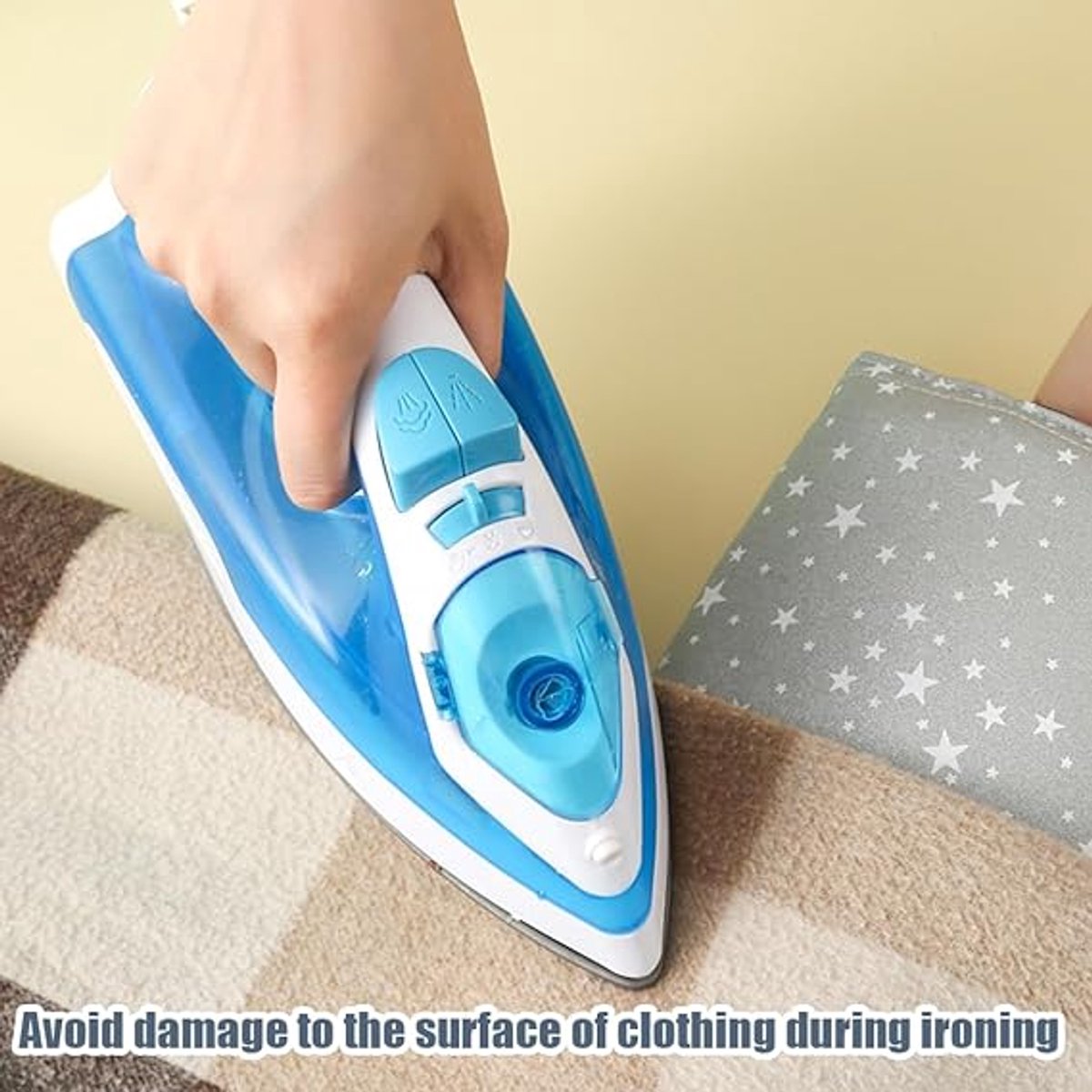 1 piece - Handheld ironing board - Steam glove - Steam ironing glove for clothing - Ironing tool - steam glove for ironing board with finger loop - mini ironing board - ironing board - ironing pad - 24*14 cm - grey - Image 6