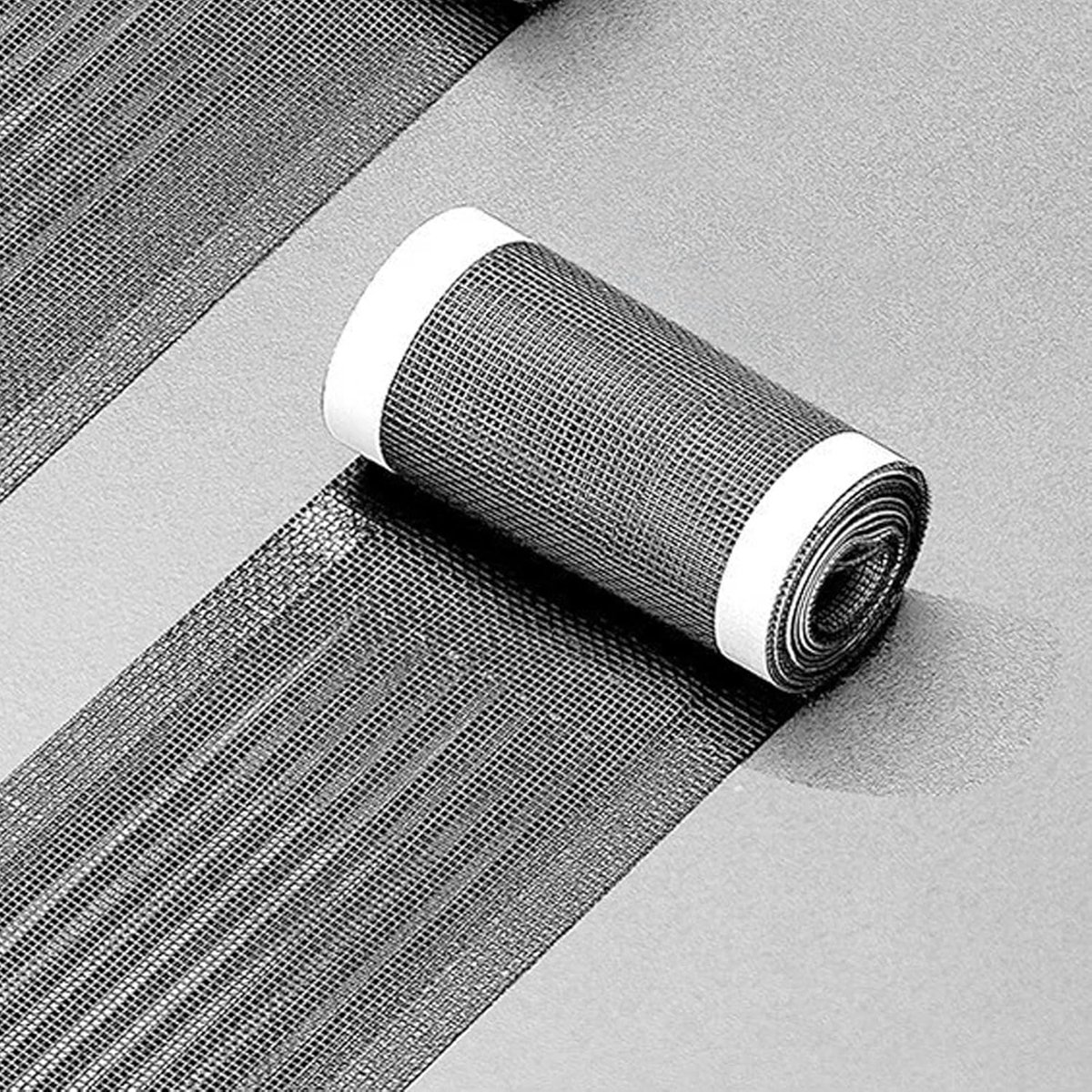 12cm*4m - Floor drain stickers - Hair catcher stickers - Shower filter - Self-adhesive filter - Drainage filter stickers - Anti-blocking mesh stickers - with sticker scraper - prevents blockages in kitchens and bathrooms - black - Image 2