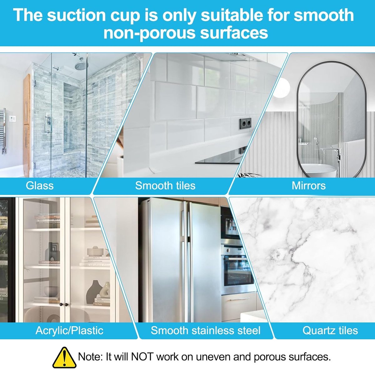 10 pieces suction cup hooks for shower - suction cup hooks - suction cup towel hooks for bathrooms - self-adhesive wall hook - SUS304 waterproof stainless steel hooks - for bathroom, bedroom, kitchen, hotel and office - Image 4