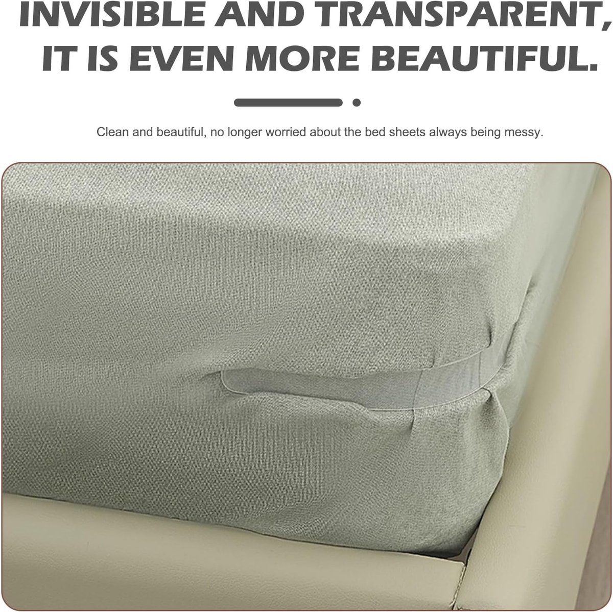 4 pieces - Sheet holder - Bed sheet holder - Duvet clips - Sheet clamps - with fastening strips - removable fitted sheet corner holders - bed clips - corner holders for covers - for mattress protectors, bedding, blankets - 15*12*8.5 cm - white - Image 4